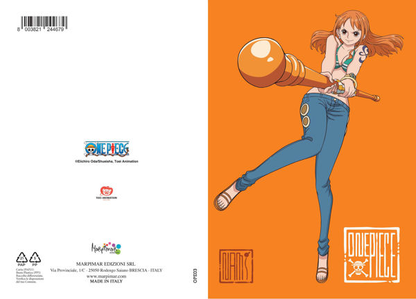 biglietto compleanno One Piece Serie 1 cartolina bambini