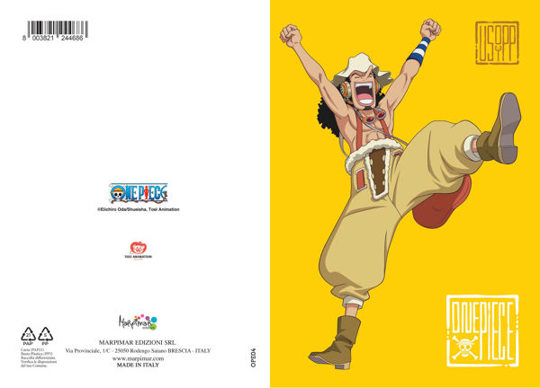 biglietto compleanno One Piece Serie 1 cartolina bambini