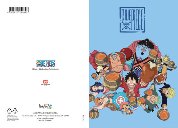 biglietto compleanno One Piece Serie 2 cartolina bambini