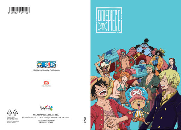 biglietto compleanno One Piece Serie 2 cartolina bambini