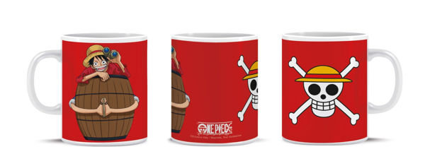 tazza One Piece Luffy Serie Ciurma ceramica fan manga