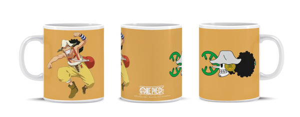 tazza One Piece Usopp Serie Ciurma ceramica fan manga