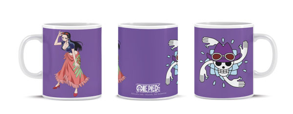 tazza One Piece Nico Robin Serie Ciurma ceramica fan manga