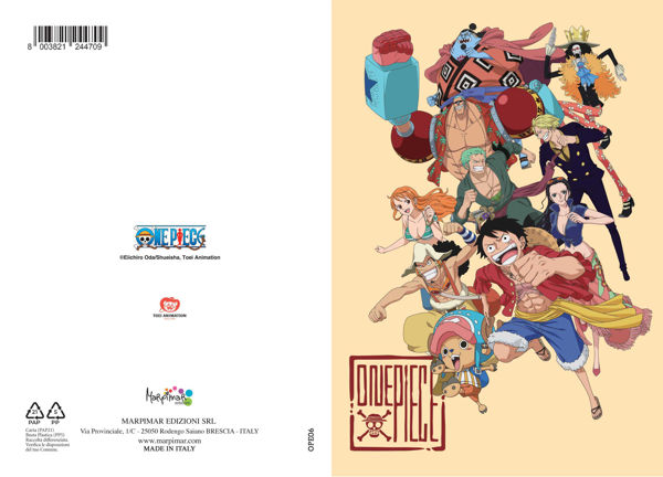 biglietto compleanno One Piece Serie 2 cartolina bambini