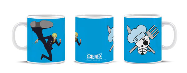 tazza One Piece Sanji Serie Ciurma ceramica fan manga