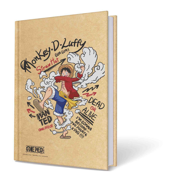 taccuino One Piece A5 kraft con elastico fan manga anime