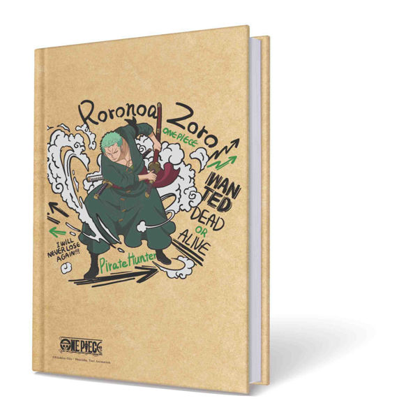 taccuino One Piece A5 kraft con elastico fan manga anime