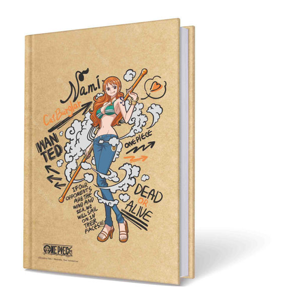 taccuino One Piece A5 kraft con elastico fan manga anime