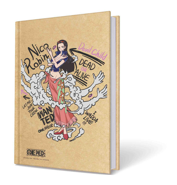 taccuino One Piece A5 kraft con elastico fan manga anime
