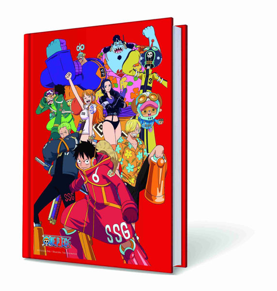 taccuino One Piece verde con elastico fan manga anime