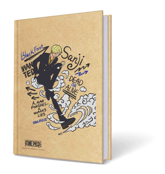 taccuino One Piece A5 kraft con elastico fan manga anime
