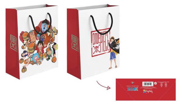 shopper One Piece bianca taglia XL manga anime