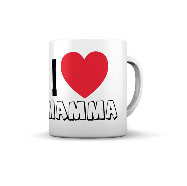 tazza I Love Mamma ceramica regalo Festa della Mamma