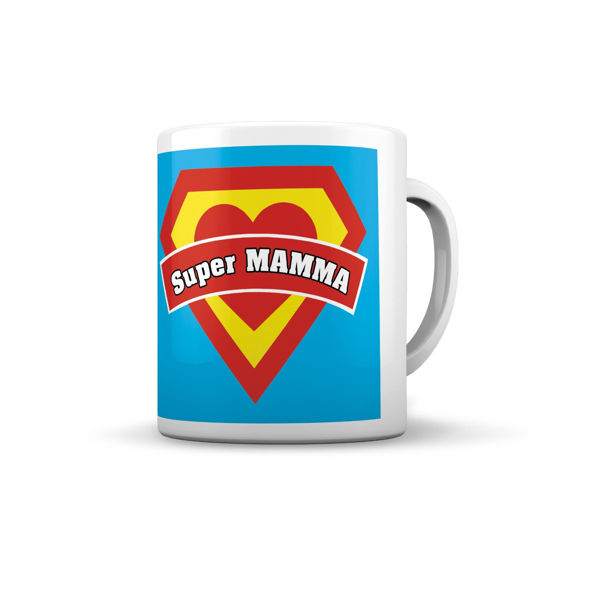 tazza Super Mamma ceramica regalo Festa della Mamma