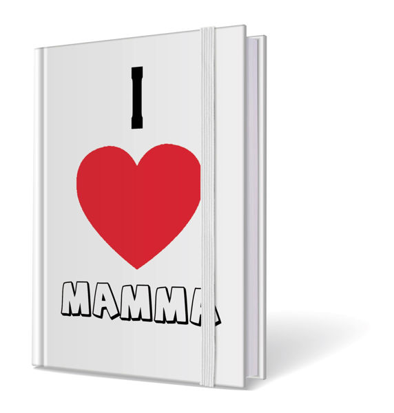 taccuino I Love Mamma copertina decorata regalo