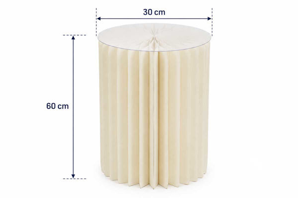 colonna carta avorio 30x60 cm decorazione eventi