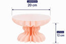 alzatina carta rosa 20x12 cm decorazione eventi