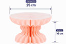 alzatina carta rosa 25x16 cm decorazione eventi