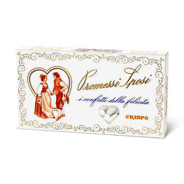Immagine di Confetti Mandorla Promessi Sposi Bianchi 1 Kg