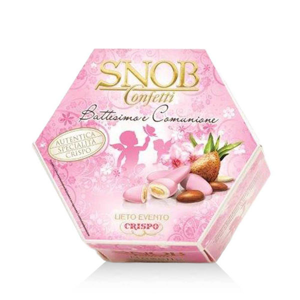 Immagine di Confetti imbustati Lieto Evento Snob Rosa 500 grammi