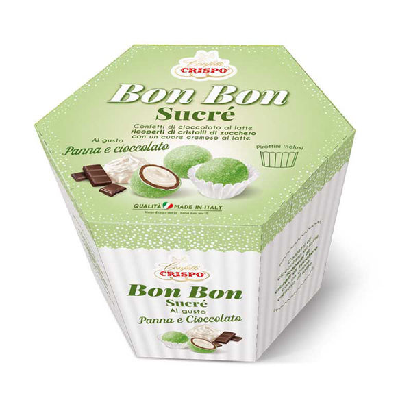 Immagine di Bon Bon Sucre' Verdi Panna e Cioccolato 500 grammi