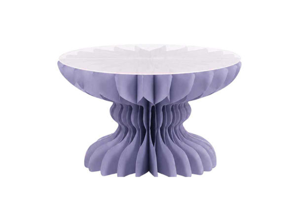 alzatina carta lilla 20x12 cm decorazione eventi
