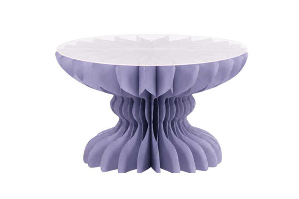 alzatina carta lilla 25x16 cm decorazione eventi
