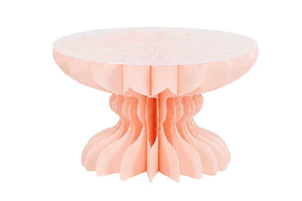 alzatina carta rosa 20x12 cm decorazione eventi