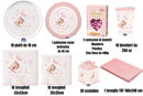 Kit Battesimo Baby Bear Rosa con Confetti Crispo