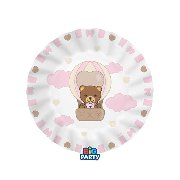 Piatti 20 cm Teddy Friends Rosa by THUN 6 Pezzi