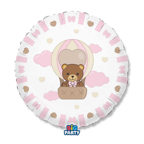 Palloncino Mylar 45 cm Teddy Friends Rosa by THUN