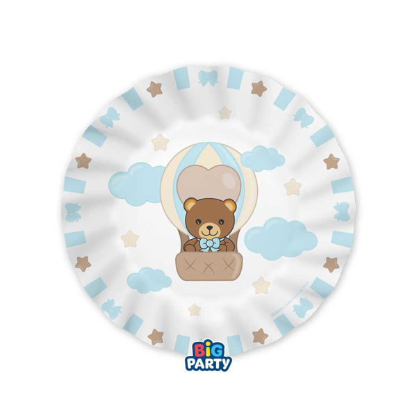 Piatti 20 cm Teddy Friends Celeste by THUN 6 Pezzi