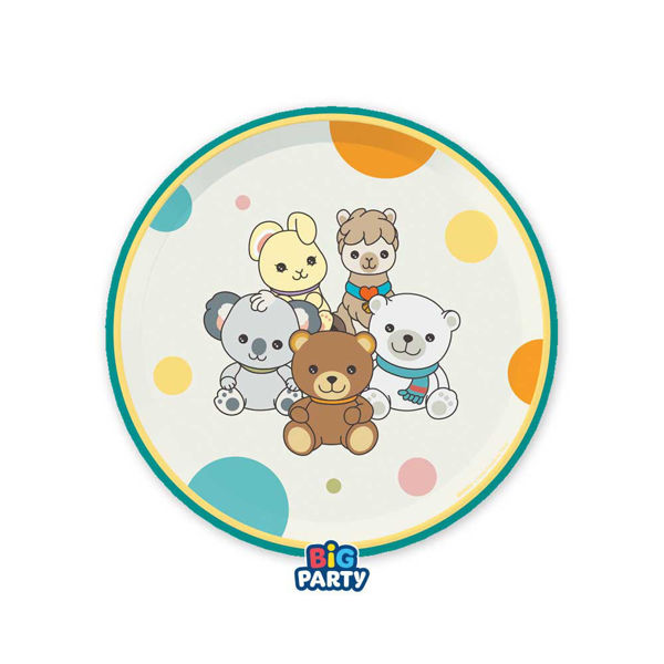 Piatti 22 cm Teddy Friends by THUN 6 Pezzi