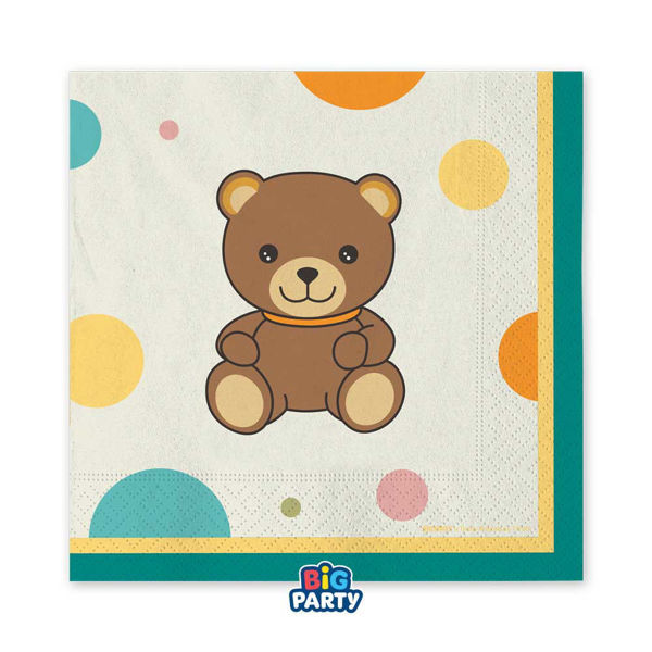 Tovaglioli 33x33 cm Teddy Friends by THUN 16 Pezzi