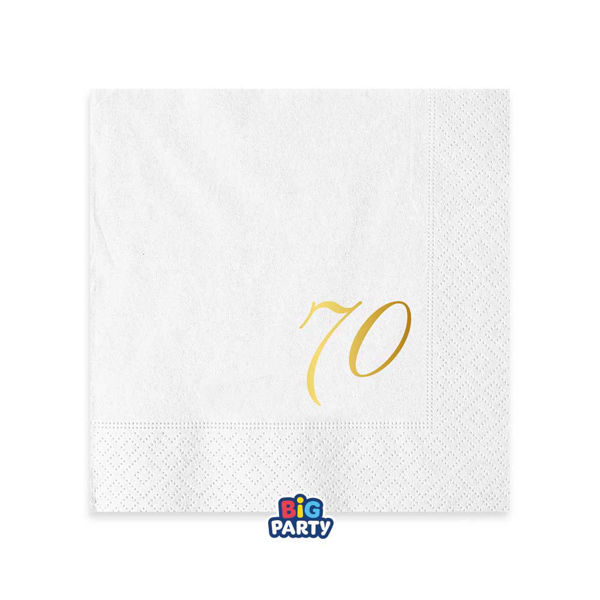Tovaglioli 25x25 cm Numero 70 16 Pezzi