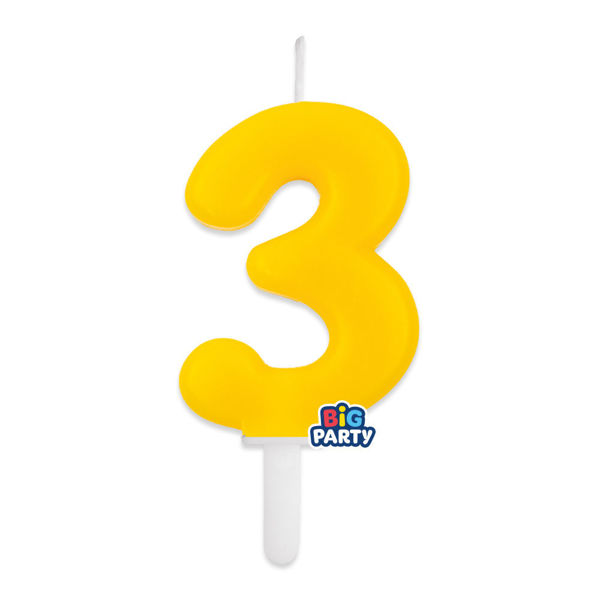 Candelina Tiny Plump Giallo Numero 3