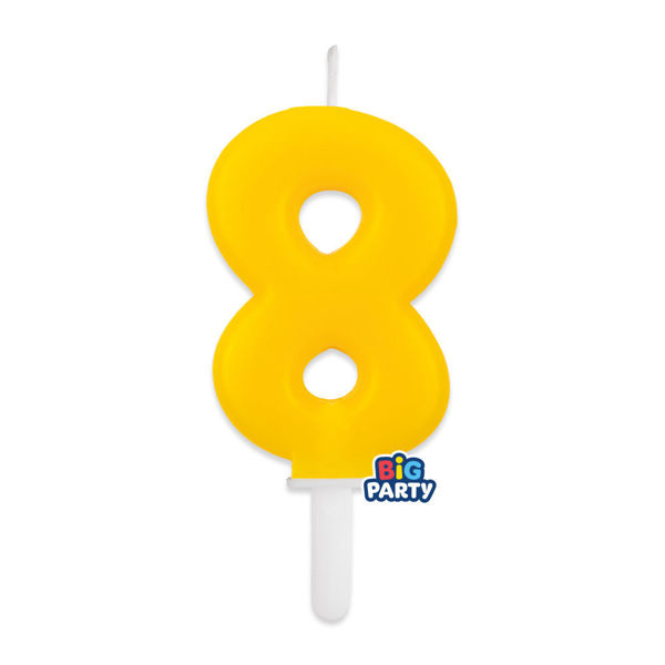 Candelina Tiny Plump Giallo Numero 8