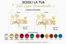 cake topper la mia prima comunione plexiglas con calice