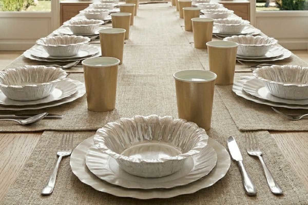 Coordinato Tavola Wavy Champagne Elegante