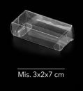 Scatola Trasparente in Pvc 7x2x3 cm 10 pezzi -