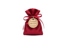 sacchetto raso rosso 10x11 cm porta confetti regalo