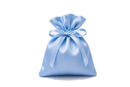 sacchetto raso celeste 10x11 cm porta confetti regalo