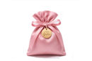 sacchetto raso rosa 10x11 cm porta confetti regalo