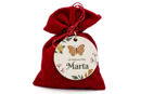 sacchetto raso rosso 10x11 cm porta confetti regalo
