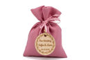 sacchetto raso rosa 10x11 cm porta confetti regalo