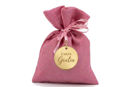 sacchetto raso rosa 10x11 cm porta confetti regalo