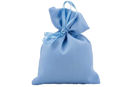 sacchetto raso celeste 10x11 cm porta confetti regalo