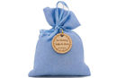 sacchetto raso celeste 10x11 cm porta confetti regalo