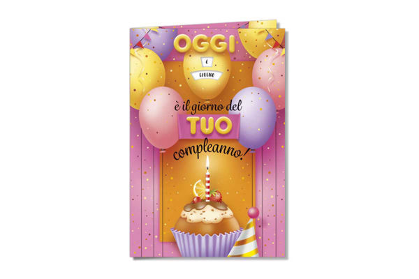 Biglietti compleanno Bambini rotella