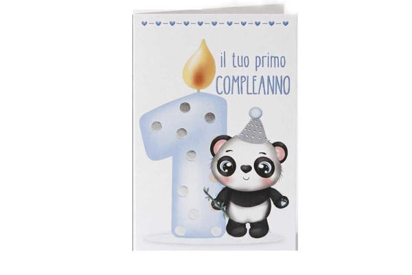 Biglietto Auguri Primo Compleanno Lui